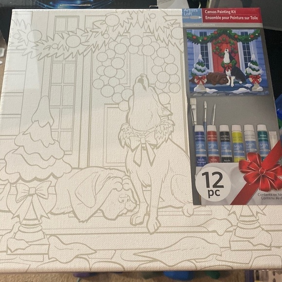 Other - Artist lift painting kit holiday dogs